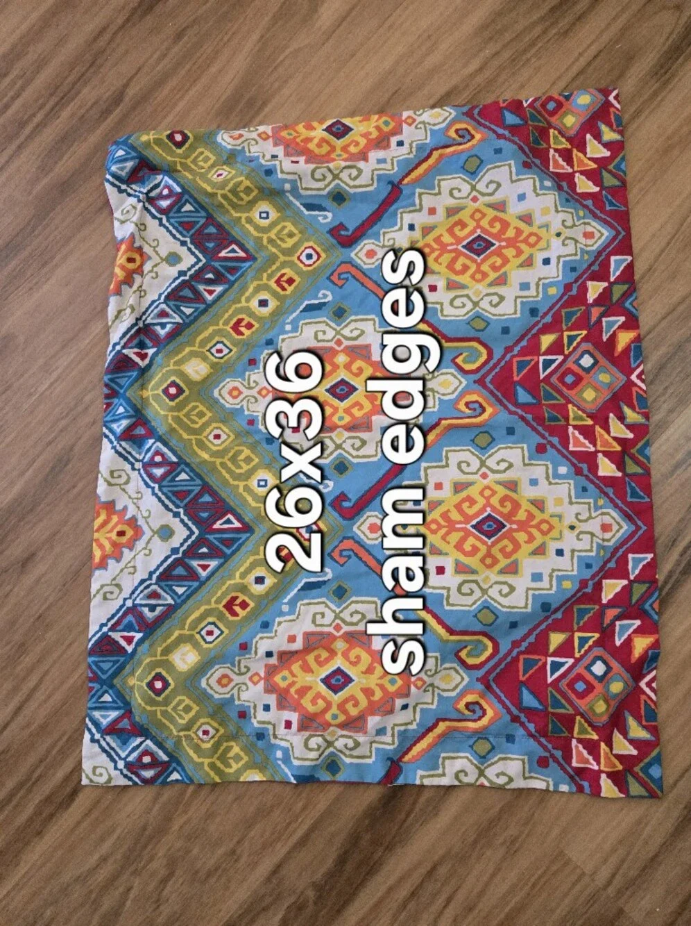 4/$15 26x36 Azalea Skye Boho Pillow Sham | Colorful Maximalist Eclectic Folk Art